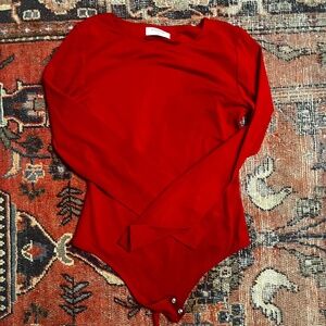 Babaton Red Bodysuit